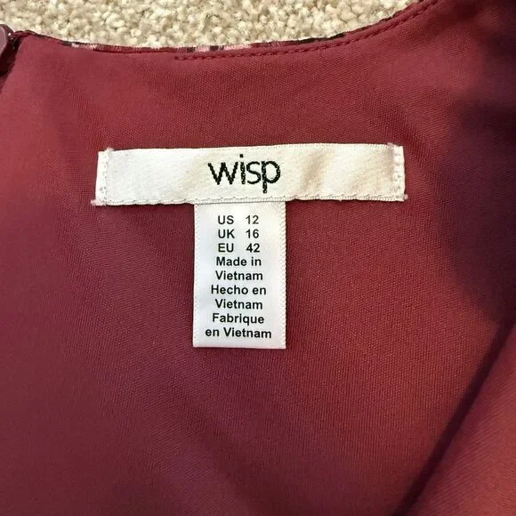 Wisp Stitch Fix Fit and Flare‎ Knit Dress Sleeveless V-Neck Women's Size 12 NWOT - Picture 5 of 8